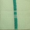 Bath Towel White w/Green Stripe